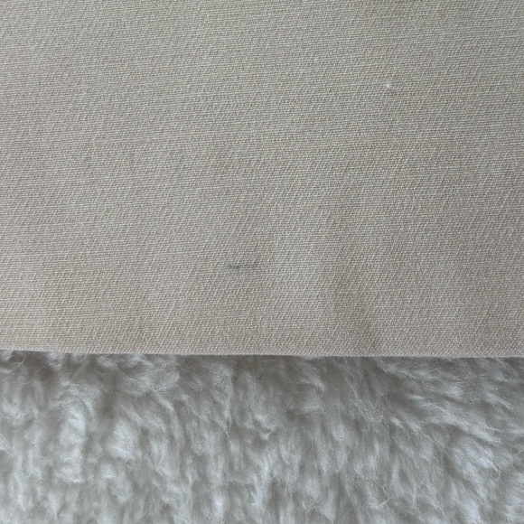 Pinko Cream Ruffle Sleeve Dress minimalist size 10 - Picture 7 of 9